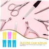 GARVALON Silicone Nail Scissors Handle Covers Cuticle Trimmer Protector Non-slip Pairs Set for Women Random Color view 4
