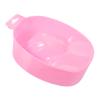 Red Plastic Hand Soak Bowl, Rectangular Nail Spa Tray view 1