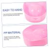 Red Plastic Hand Soak Bowl, Rectangular Nail Spa Tray view 4