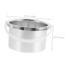 Beatifufu Wax Melting Bowl Replacement 105mm Diameter Aluminum Pot Hair Removal Wax Warmer view 2
