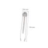 Beatifufu Eyebrow Shaper and Eyelash Applicator Tool Brush for Eyebrow Grooming and False Eyelashes Portable and Design in White view 2