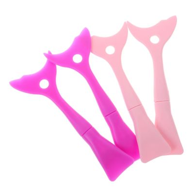 Beatifufu 4pcs Silicone Eyeshadow and Eyeliner Applicator Tool Multi-functional Makeup Stencils for Smudge Eye Makeup for Beginners and Professionals