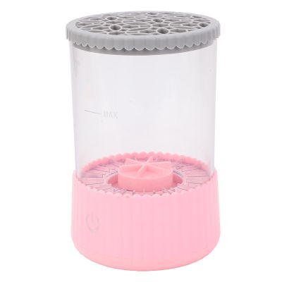 ZJchao Electric Makeup Brush Cleaner Automatic Cleaner Machine Makeup Brush Dryer USB Makeup Brush Cleaner (Roseate)