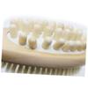ASAKKURA Wooden Double-Sided Body Massage Brush Long Handle for Exfoliating and Stimulating Circulation Natural Bristle Bath Tool for Soft Glowing Skin view 4