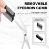 Ubxvamm Eyebrow Trimmer Scissors Eyebrow Scissors with Comb Eyebrow Trimming Scissors Eyebrow Beauty Accessories for Men Women view 2