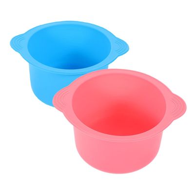 Beatifufu 2pcs Silicone Wax Pot Liner Bowl Beauty Mask Bowl Hair Wax Warmer Melt Cups Liner Reusable for