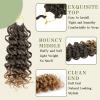 7 Packs Curly Crochet Hair for Black Women 12 Inch GOGO Curl Deep Ocean Wave Crochet Hair Synthetic Bohemian Crochet Braids(12 inch, 1B/27#) view 4