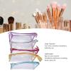 5Pcs Clear Toiletry Bag, Clear Makeup Bag, Toiletry Bag for Travel Size Toiletries, Water Resistant PVC Clear Toiletry Pouches with Handle Strap for Travel Accessories view 3