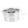 PLAFOPE Aluminum Alloy Wax Melting Pot 105mm Diameter Quick Wax Heater for Candle Making Hair Removal Safety Features view 2
