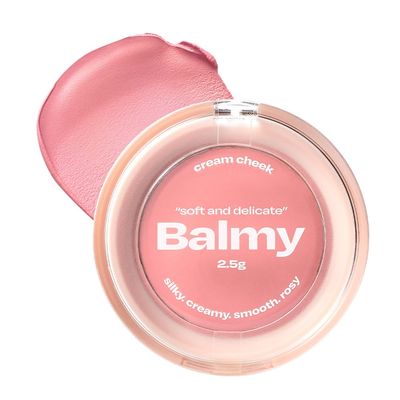 Balmy Cream Cheek | Lightweight Cloud-Touch Cheek Color | Buildable, Long-Wear Cream Blush with a Soft Matte Finish for Natural & Bold Looks | 2.5 g (No.1 Baby Rose)
