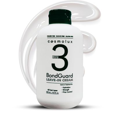 Cosmolux BondGuard Hair Volumizing Leave-in Cream | Thinning, Hydrating and Thickening Hair Care - Repairs, Nourishes, Shine, Strengthens for Fine, Thin & Clarifying Hair Growth - 8.5 fl oz (250 mL)