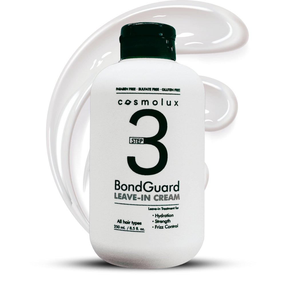 Cosmolux BondGuard Hair Volumizing Leave-in Cream | Thinning, Hydrating and Thickening Hair Care - Repairs, Nourishes, Shine, Strengthens for Fine, Thin & Clarifying Hair Growth - 8.5 fl oz (250 mL)