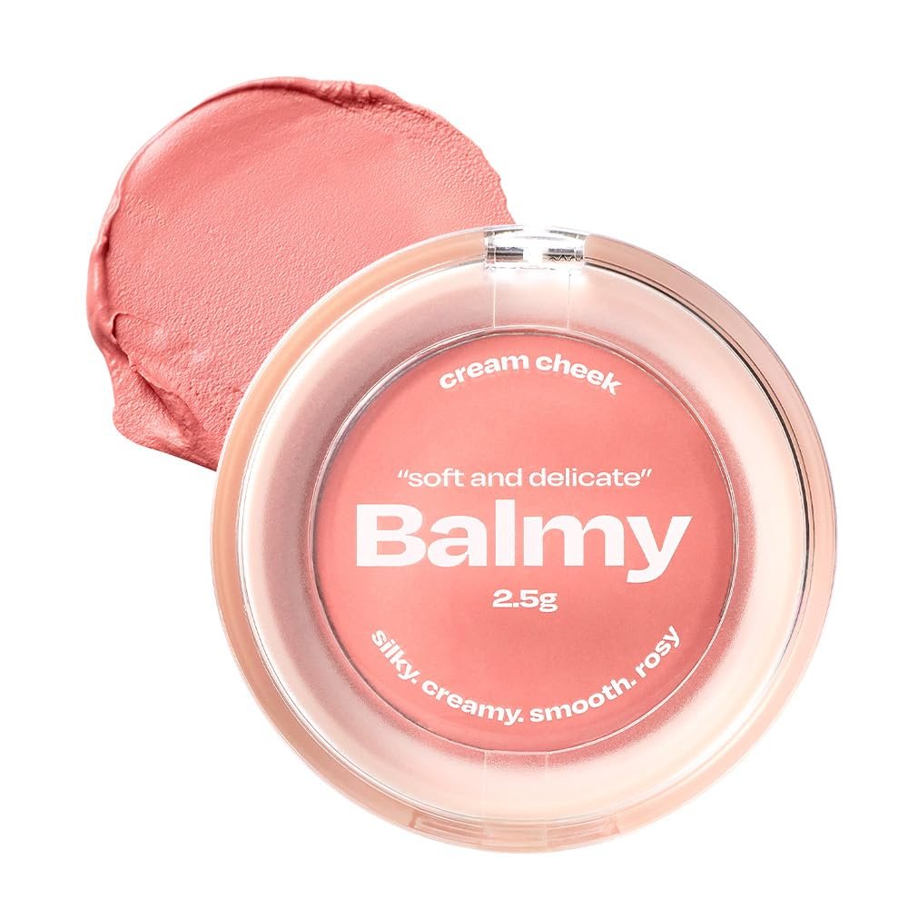 Balmy Cream Cheek | Lightweight Cloud-Touch Cheek Color | Buildable, Long-Wear Cream Blush with a Soft Matte Finish for Natural & Bold Looks | 2.5 g (No.3 Milky Peach)