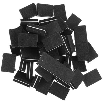 ASAKKURA Fingernail Sanding File Sponge 50pcs Mini Block Nail Buffing Blocks Dual Side for Fingernails Toenails for Home Salon Use