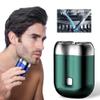 New Model Mini Dual-Head Electric Shaver, Mini Razor Dual Head Portable, Pocket Size Washable Electric Razor, Unisex Mini Portable Electric Shaver with Double-Ring Magnetic Cutter (Green) view 1