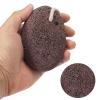 HARFINGTON Foot Pumice Stone for Feet Hard Skin Remover, Natural Volcanic Stone Foot Hand Pumice Stone Scrubber with String, Pedicure Exfoliation Tool, Black view 4
