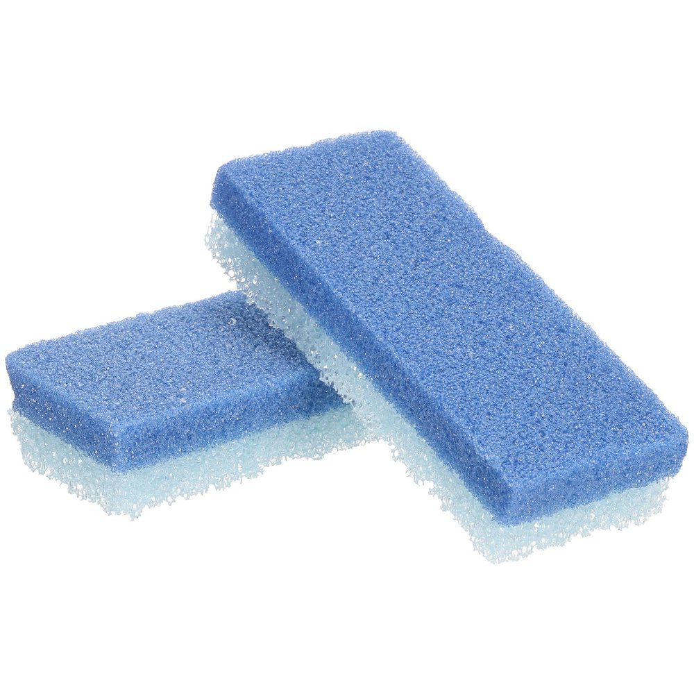 HARFINGTON 2pcs Foot Pumice Stone for Feet Hard Skin Remover, Foot Pumice Stone Scrubber for Hard Skin, Foot Dead Skin Remover Scrubber Pedicure Tool, Dark Blue,Light Blue