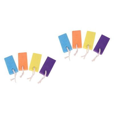 Gogogmee 2sets Pumice Stone Exfoliating Tool Foot Pumice for Dead Skin Remover Grinding Stone (Mixed) 4pcs*2