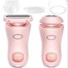 Waterproof Electric Razor, Electric Shaver, Portable Rechargeable 2 in 1 Electric Shaver Razors for Women, Wet & Dry(Pink) view 1