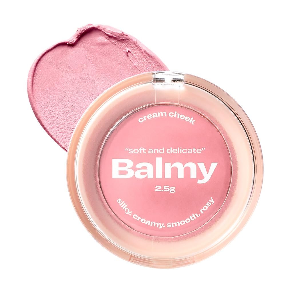 Balmy Cream Cheek | Lightweight Cloud-Touch Cheek Color | Buildable, Long-Wear Cream Blush with a Soft Matte Finish for Natural & Bold Looks | 2.5 g (No.2 Strawberry Milk)