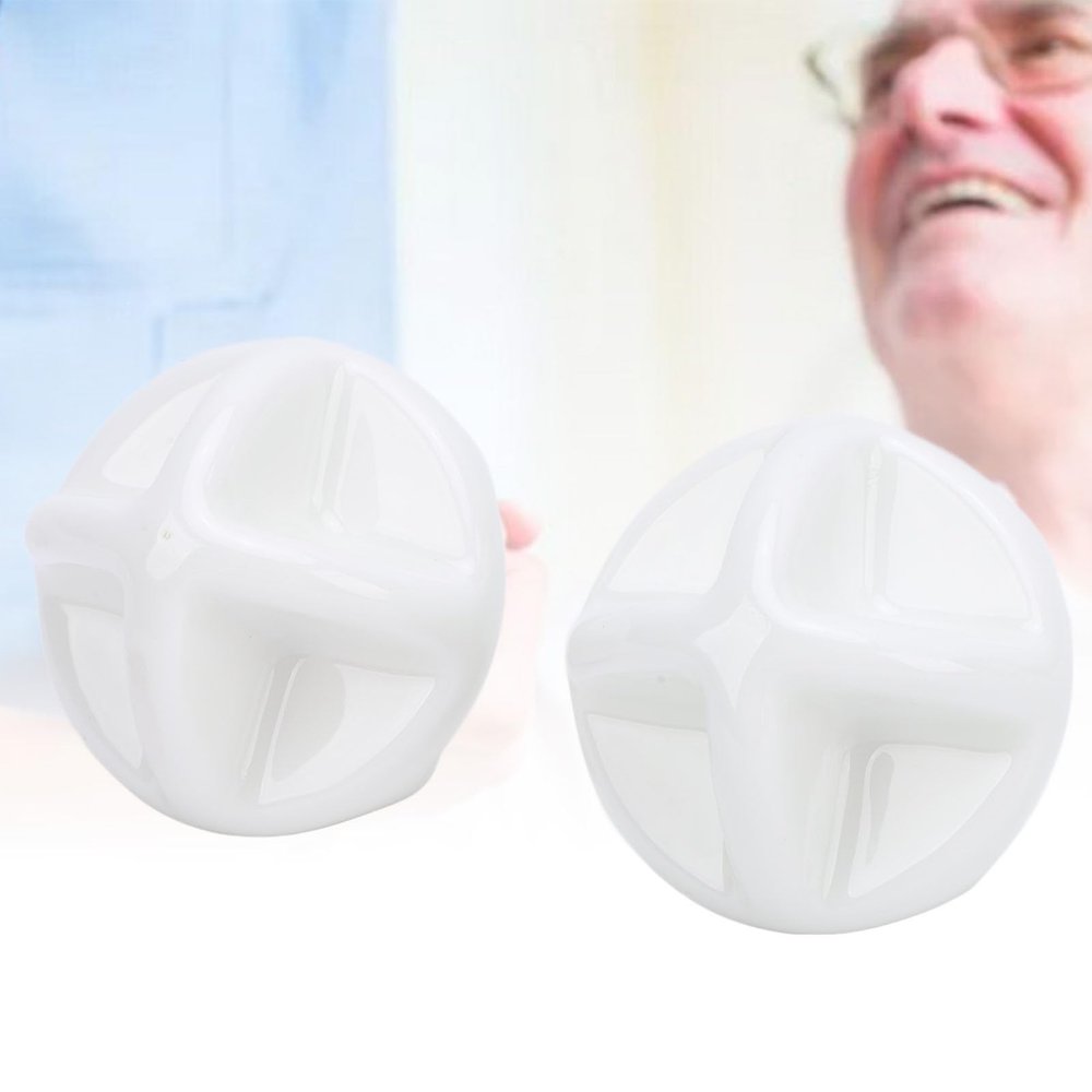 2pcs Eye Massage Tool Remove Wrinkles Face Lift Reduces Eye Puffiness Ceramic Massage Ball for Neck Chin Shoulders