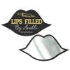 Personalized Acrylic Lip Shape Handheld Mirror - Custom Name for Beauty Salon & Social Media view 1