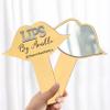 Personalized Acrylic Lip Shape Handheld Mirror - Custom Name for Beauty Salon & Social Media view 4