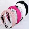 Huachi Pink Headbands for Women Girls Valentines Day Head bands Non Slip Cute Knotted Headbands Fashion Womens Headband Wide Top Knot Hairband for Womens Hair Pink Girls Hair Accessories for Women view 1