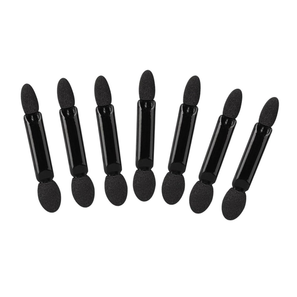 Mikinona 50pcs Double-ended Eye Shadow Stick Makeup Brush Eyeshadow Applicators Blending Sponge Brush Kit Precision Application Travel Parties Festivals