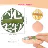 2 Pcs Makeup Sponges Makeup Sponges with Handles Cases Makeup Puffs for Foundation Creams and Powders (Water drop B) view 3