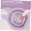 ASAKKURA 2pcs Rabbit Shaped Silicone Makeup Brush Cleaner Bowl Hanging Makeup Brush Sponge Cleaner Spinner view 4