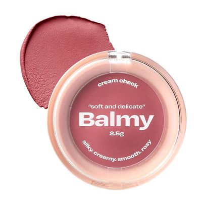 Balmy Cream Cheek | Lightweight Cloud-Touch Cheek Color | Buildable, Long-Wear Cream Blush with a Soft Matte Finish for Natural & Bold Looks | 2.5 g (No.5 Tender Rose)