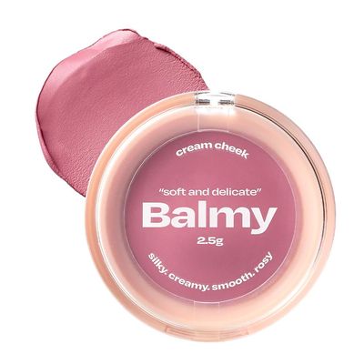 Balmy Cream Cheek | Lightweight Cloud-Touch Cheek Color | Buildable, Long-Wear Cream Blush with a Soft Matte Finish for Natural & Bold Looks | 2.5 g (No.4 Rose Berry)