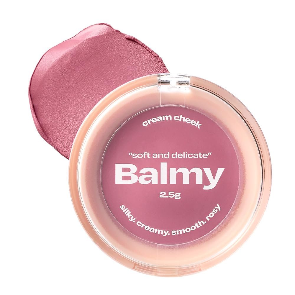 Balmy Cream Cheek | Lightweight Cloud-Touch Cheek Color | Buildable, Long-Wear Cream Blush with a Soft Matte Finish for Natural & Bold Looks | 2.5 g (No.4 Rose Berry)