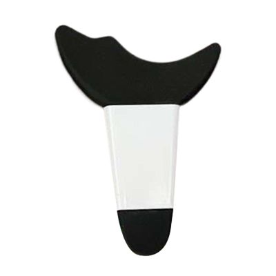 ChuYiElegance Winged Tip for Women Routine, black,white handle