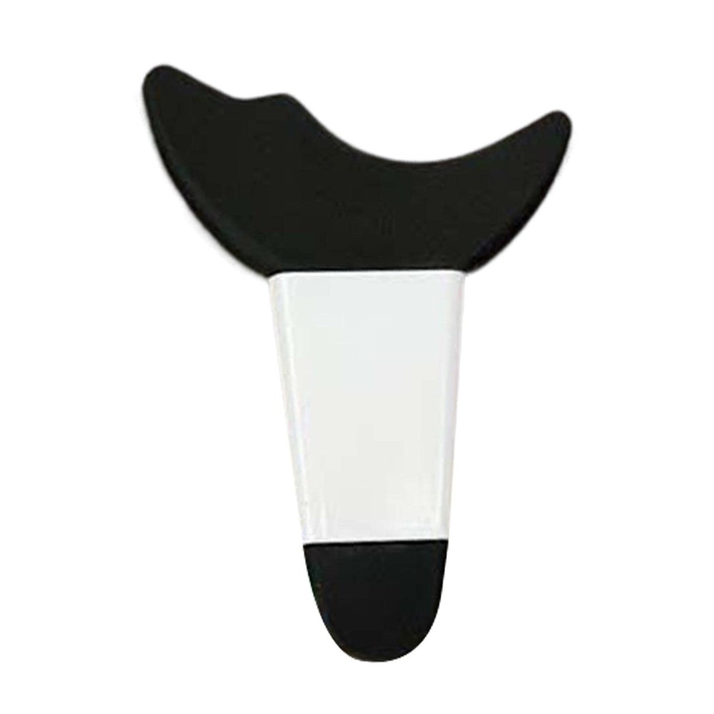 ChuYiElegance Winged Tip for Women Routine, black,white handle