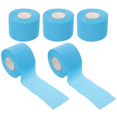 ASAKKURA 5rolls Hair Wrapping Strips for Styling Barber Neck Strips Disposable Paper Salon Hair Cutting Gentle Material Easy to Use