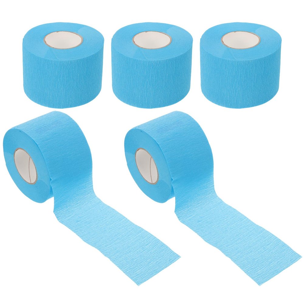 ASAKKURA 5rolls Hair Wrapping Strips for Styling Barber Neck Strips Disposable Paper Salon Hair Cutting Gentle Material Easy to Use