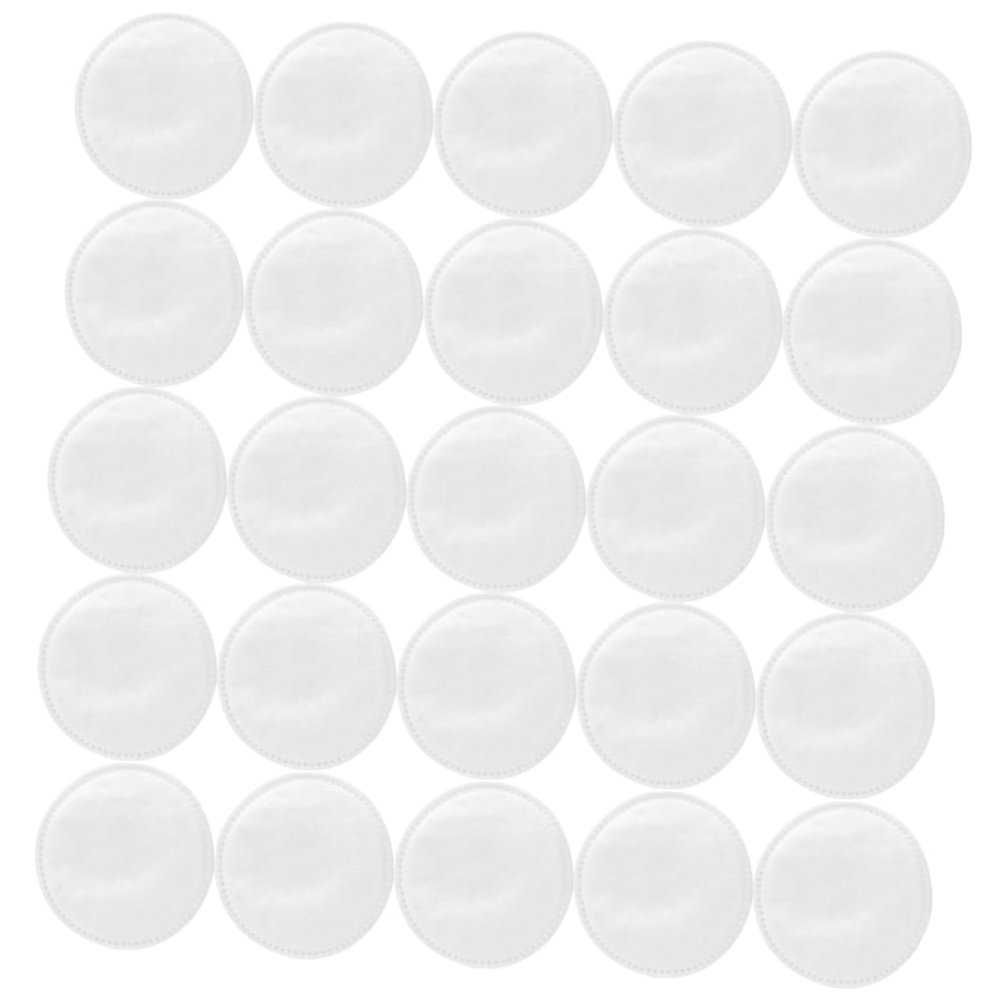 SKISUNO 100pcs Round Makeup Remover Pads Soft Durable Cleansing Face Pads for Daily Use for Sensitive Skin and Travel Biodegradable Cotton Design