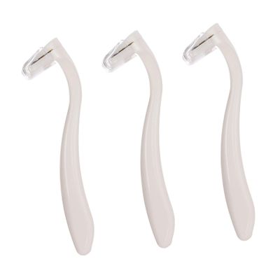 NULYLU 3pcs Armpit Shaver for Women Portable Hair Remover Trimmer for Legs Mini Electric Razor for Smooth Shaving Shower Skin-Friendly Design for Sensitive Areas