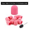 LZYXFP 10Pcs Purple Sanding Caps Nail Art Sanding Bands Block Caps Mandrel Gel Remover Foot Care Cuticle Drill Accessories Durable(Gray) view 2