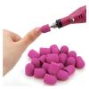 LZYXFP 10Pcs Purple Sanding Caps Nail Art Sanding Bands Block Caps Mandrel Gel Remover Foot Care Cuticle Drill Accessories Durable(Gray) view 4