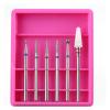 LZYXFP 6pcs/Set Silicone Ceramic Diamond Nail Drill Electric Rotary Bits Set Nail Buffer Burr Mills Cutter for Manicure Art Accessories Durable(T14-9) view 1
