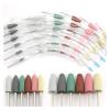 LZYXFP 6pcs/Set Silicone Ceramic Diamond Nail Drill Electric Rotary Bits Set Nail Buffer Burr Mills Cutter for Manicure Art Accessories Durable(T14-9) view 2