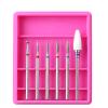 LZYXFP 6pcs/Set Silicone Ceramic Diamond Nail Drill Electric Rotary Bits Set Nail Buffer Burr Mills Cutter for Manicure Art Accessories Durable(T14-9) view 3