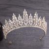 Crown,king crown,tiara,crowns for women,princess crown, Hair Jewelry Crown Tiaras for Women Luxury Gorgeous Crystal Leaves Wedding Crown Royal Queen Tiaras Headbands for Girls Prom Bridal Crowns Bride view 2