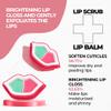 Cyn Care 2 in 1 Lip Care Kit with Apple Lip Scrub Exfoliator 28g and Peach Balm Moisturizer 20g  Intense Hydration Set for Dry, Chapped, Cracked Lips (48g) view 2