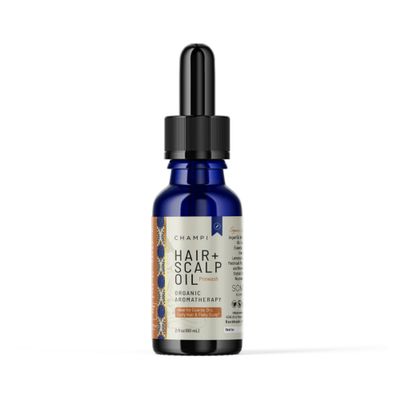 Organic Champi Aromatherapy Hair & Scalp Prewash Oil | 2 oz Dropper Bottle | Ideal for Coarse, Dry, Curly Hair & Flaky Scalp | Supports Hair Strength & Scalp Balance | Natural & Preservative-Free