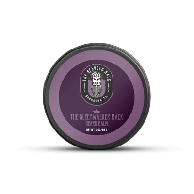 Bearded Mack Beard Balm - The Sleepwalker Mack - Lavender & Vanilla - Ultra Nourishing Beard Conditioning and Styling - Firm Hold - 2oz