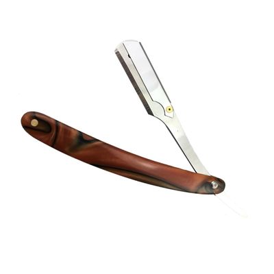 FOMIYES Barber Razor Holder Manual Razor for Men Metal Shaving Tool Safe Easy Replacement for Beard Sideburns Short Fine Hair